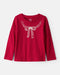 Carters Camiseta de manga larga con estampado de lazo para niña pequeña - Roja - Quierox - Tienda Online