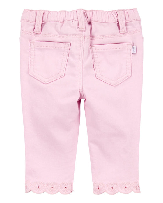 Carter's Pantalón de algodón, con dobladillo bordado - Quierox - Tienda Online