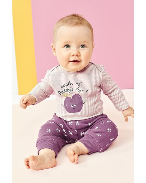 Carter's Pantalones deportivos de polar con estampado floral para bebé - Quierox - Tienda Online