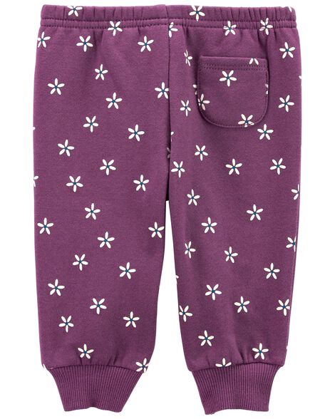 Carter's Pantalones deportivos de polar con estampado floral para bebé - Quierox - Tienda Online