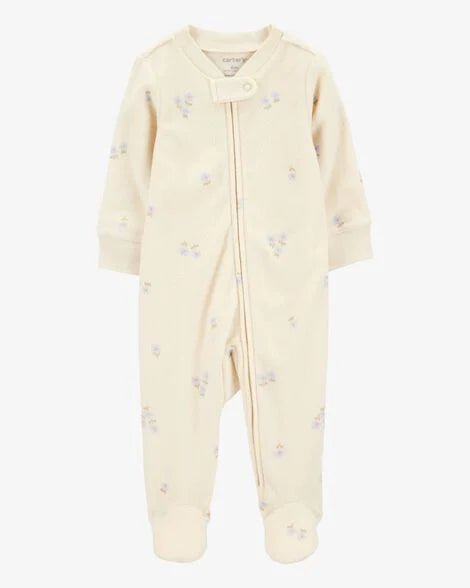 Carter's Pijama para bebé de felpa con estampado floral y cremallera - Quierox - Tienda Online