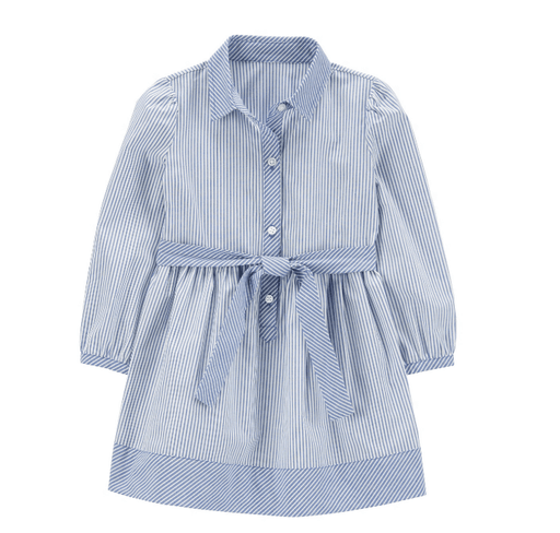 Carter's Vestido camisero a rayas para niña - Quierox - Tienda Online