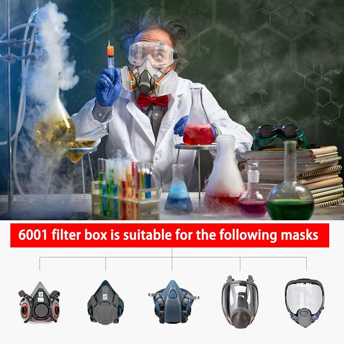 Cartuchos de filtro para mascarilla respiratoria / Filtros de carbón activado reemplazables - Quierox - Tienda Online