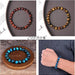 CASDAN - 12 piezas de pulseras de cuentas de piedras preciosas semipreciosas - Quierox - Tienda Online