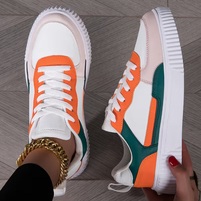 Zapatillas Deportivas, Colorblock, Cómodas y Transpirables