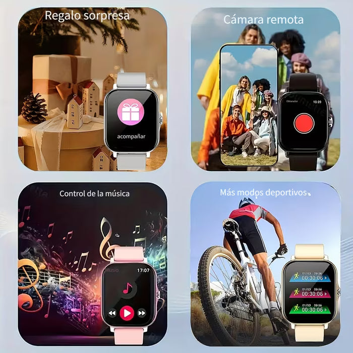 Reloj Inteligente Multifunción, para Mujer, Compatible con Llamadas Inalámbricas