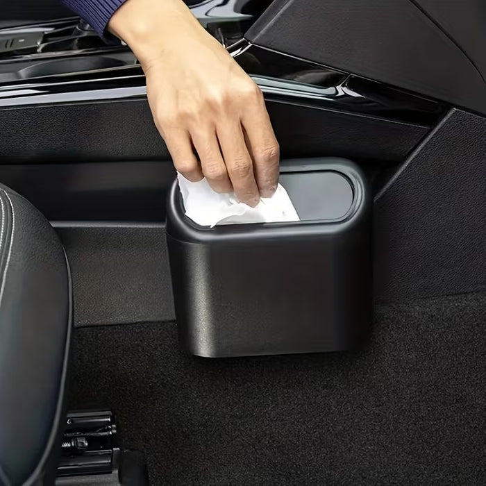 1 bote de basura para coche + 1 clip. Bote de basura de doble compartimento