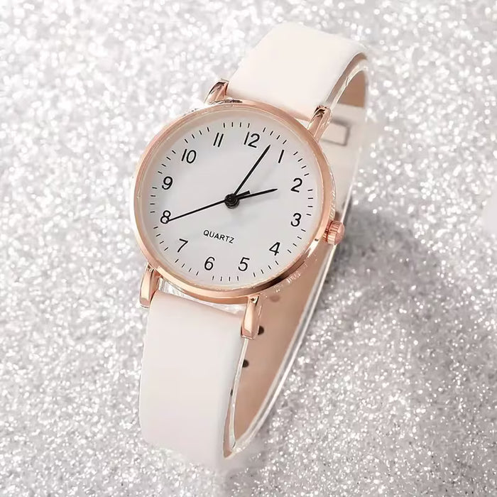 Set de 6 relojes de cuarzo de moda, innovaciones vanguardistas para el Día de San Valentín