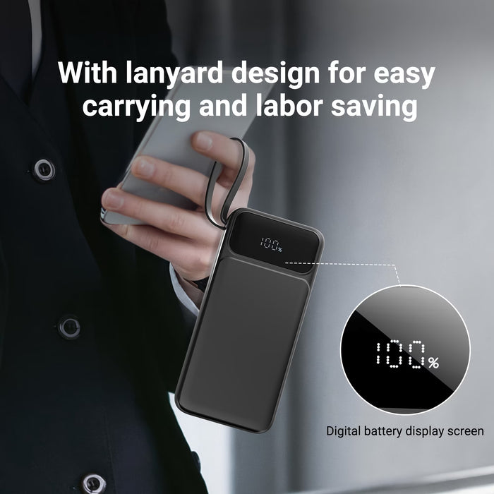 Batería externa de gran capacidad con pantalla LED, OSAIV 20000mAh, carga rápida de 20W