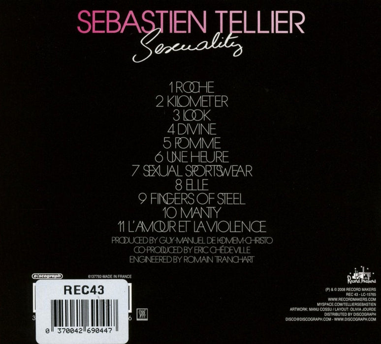CD de audio, Sexualidad Tellier, Sébastien (Artista) - Quierox - Tienda Online