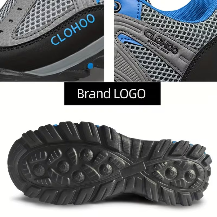 CLOHOO Zapatos casuales transpirables para hombre con suela de espuma reciclada de la marca
