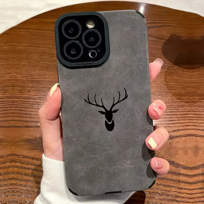 Funda para teléfono: con diseño de cabeza de ciervo compatible con iPhone 11 Pro Max