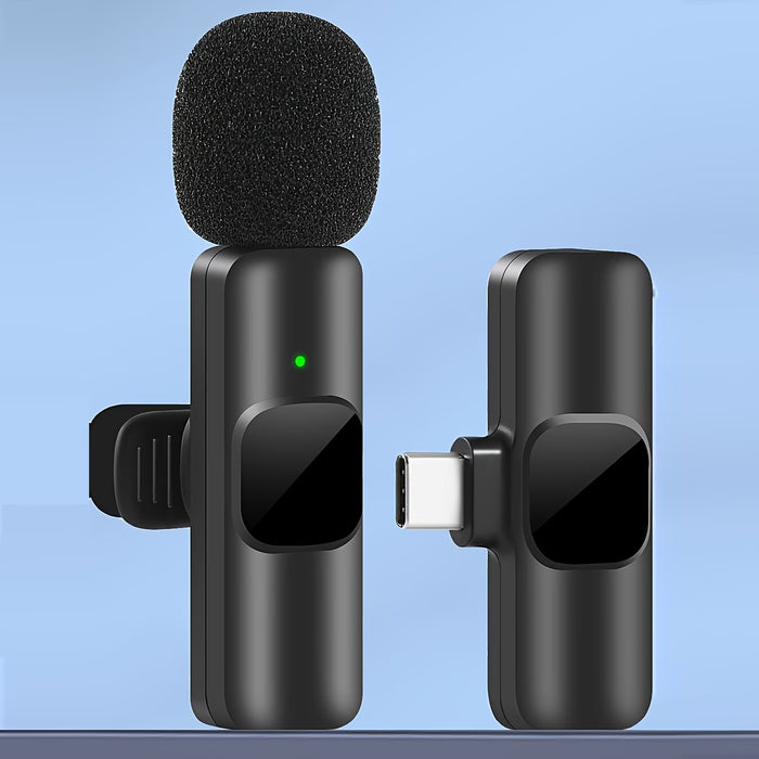 Micrófono Lavalier Inalámbrico Mini Profesional para Smartphone USB-C