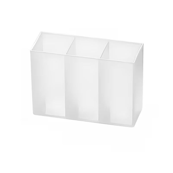 Caja organizadora de pared de tres compartimentos, almacenamiento sin taladro