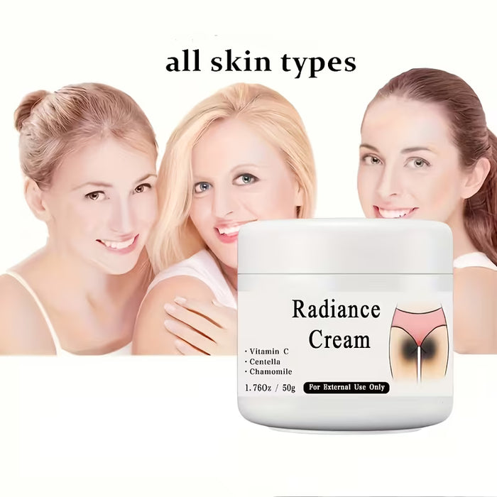 Crema Hidratante Radiante, 1.76 oz, Fragancia Fresca, Vitamina C y Ácido Hialurónico