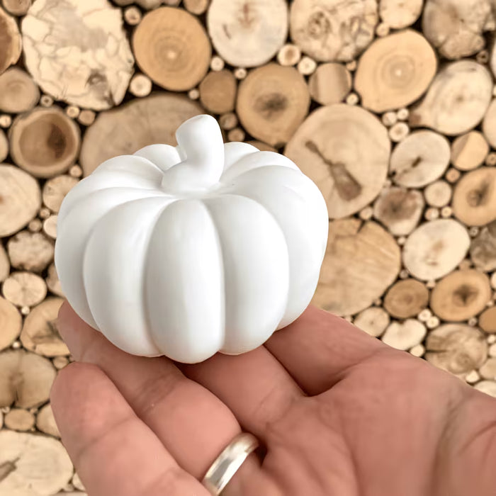 1pc Molde de silicona para calabaza con mango curvo para decoración de Halloween