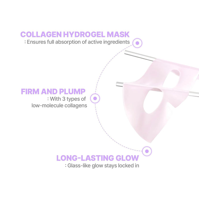 Cell Fusion C Máscara de colágeno para piel de vidrio, 1.23 onzas x 5 hojas - Quierox - Tienda Online
