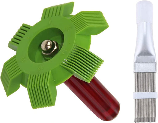 Cepillo de 2 piezas para condensador de serpentín, aleta de serpentín de radiador - Quierox - Tienda Online