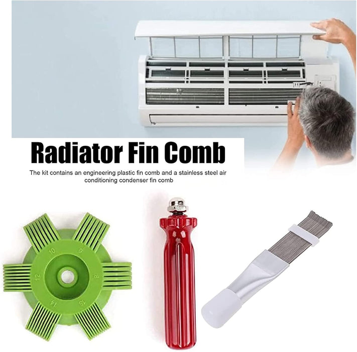 Cepillo de 2 piezas para condensador de serpentín, aleta de serpentín de radiador - Quierox - Tienda Online