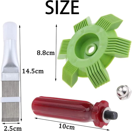 Cepillo de 2 piezas para condensador de serpentín, aleta de serpentín de radiador - Quierox - Tienda Online