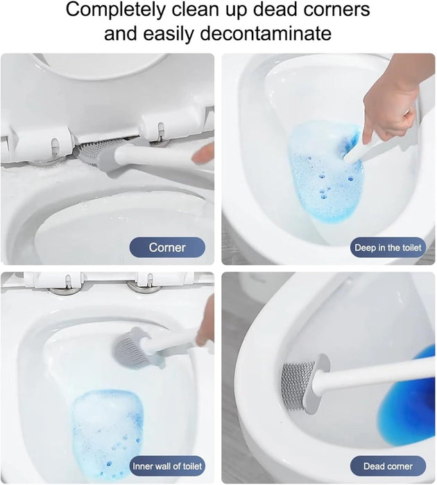 Cepillo de baño de silicona, cepillo de baño transparente - Quierox - Tienda Online