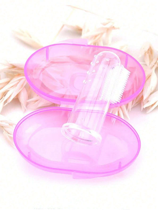 Cepillo de dientes de dedo para perros y gatos pequeños, limpiador dental transparente - Quierox - Tienda Online