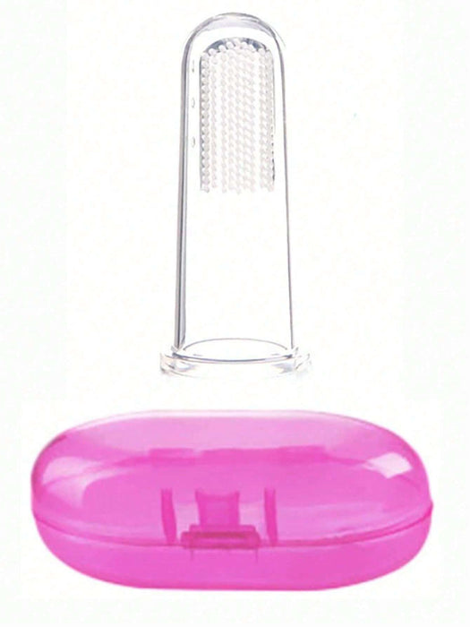 Cepillo de dientes de dedo para perros y gatos pequeños, limpiador dental transparente - Quierox - Tienda Online