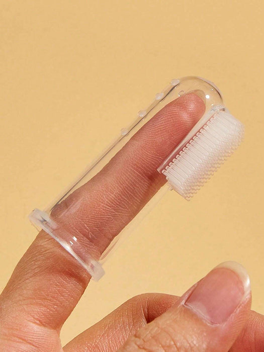 Cepillo de dientes de dedo para perros y gatos pequeños, limpiador dental transparente - Quierox - Tienda Online