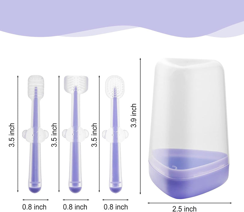 Cepillo de dientes de silicona para el entrenamiento de la dentición, cepillo de dientes de bebé de cerdas suaves - Quierox - Tienda Online
