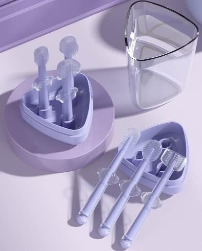 Cepillo de dientes de silicona para el entrenamiento de la dentición, cepillo de dientes de bebé de cerdas suaves - Quierox - Tienda Online