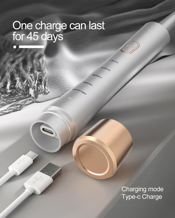 Cepillo de dientes eléctrico sónico de alta vibración para adultos con temporizador inteligente - Quierox - Tienda Online