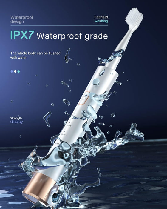 Cepillo de dientes eléctrico sónico de alta vibración para adultos con temporizador inteligente - Quierox - Tienda Online