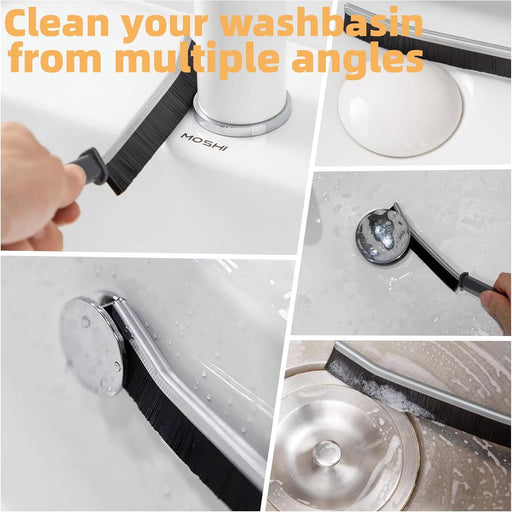 Cepillo de limpieza de huecos, cerdas rígidas en ángulo para duchas - Quierox - Tienda Online