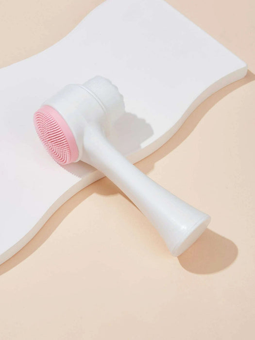 Cepillo limpiador facial de silicona de doble cara con cerdas suaves 3D para limpieza - Quierox - Tienda Online