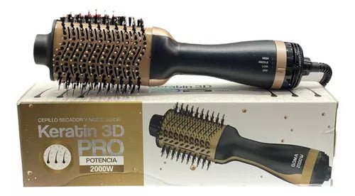 Cepillo secador y moldeador keratin 3D pro - Quierox - Tienda Online
