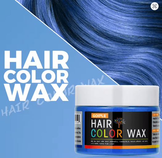 Cera para el cabello temporal para hombres,color azul, crema para teñir Barba 40G - Quierox - Tienda Online