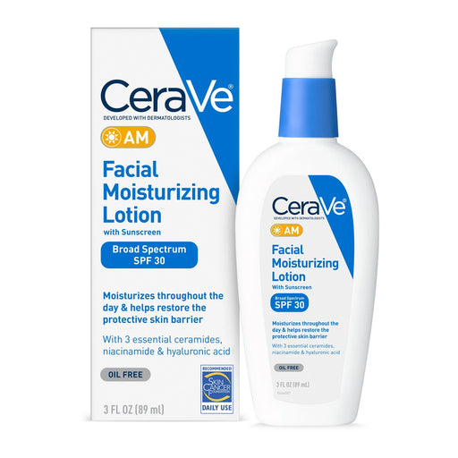 CeraVe AM Face Moisturizer con Protección Solar 3 FL OZ 89ML - Quierox - Tienda Online