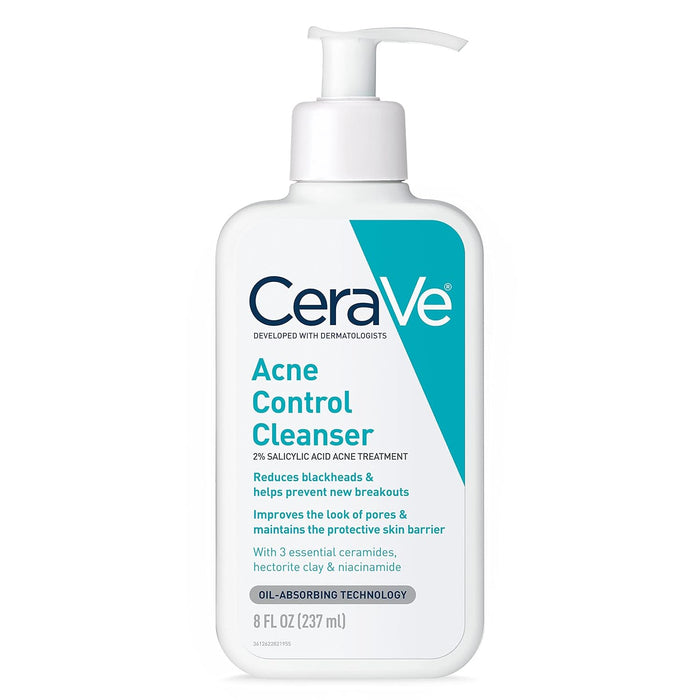 CeraVe Limpiador para el control del acné 8oz - Quierox - Tienda Online