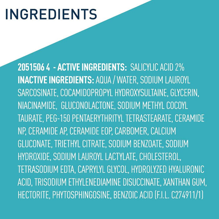 CeraVe Limpiador para el control del acné 8oz - Quierox - Tienda Online
