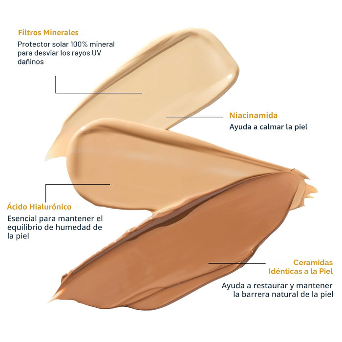 CeraVe Protector solar mineral hidratante SPF 30 con tinte transparente - Quierox - Tienda Online