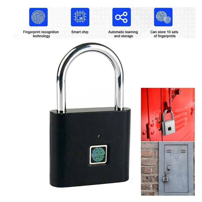 Cerradura biométrica para puerta, candado de huella dactilar sin llave - Quierox - Tienda Online
