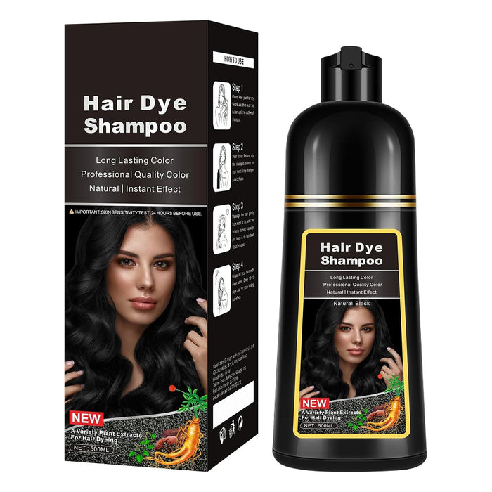 Champú de tinte natural para el cabello para cobertura de canas, 3 en 1 - Quierox - Tienda Online