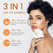 Champú de tinte para el cabello marrón dorado 3 en 1, color natural instantáneo para mujeres y hombres - Quierox - Tienda Online
