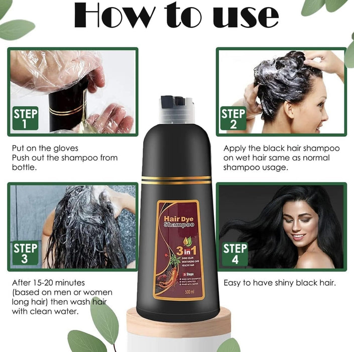 Champú permanente de 16.9 fl oz para el cabello castaño - Quierox - Tienda Online