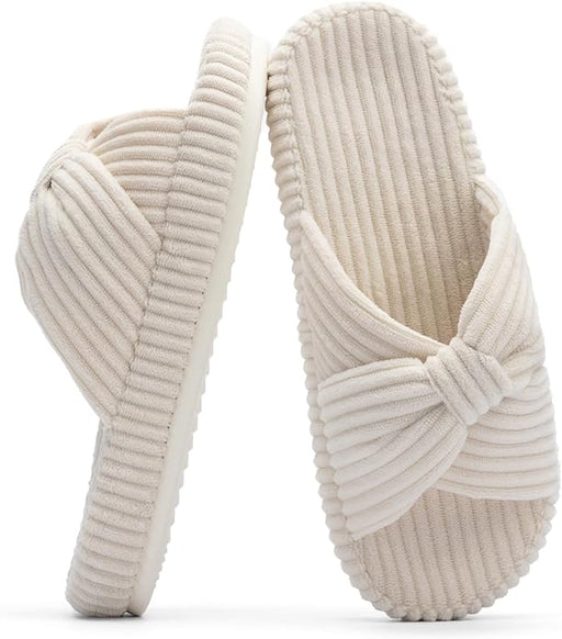 Chantomoo - Pantuflas para mujer de espuma viscoelástica para la casa con cordón - Quierox - Tienda Online