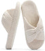 Chantomoo - Pantuflas para mujer de espuma viscoelástica para la casa con cordón - Quierox - Tienda Online