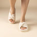 Chantomoo - Pantuflas para mujer de espuma viscoelástica para la casa con cordón - Quierox - Tienda Online
