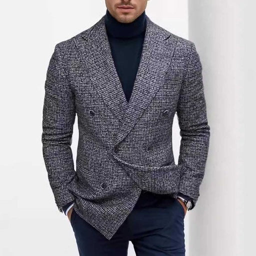 Chaqueta de traje para hombre, elegante, con solapa y detalles de botones - Quierox - Tienda Online