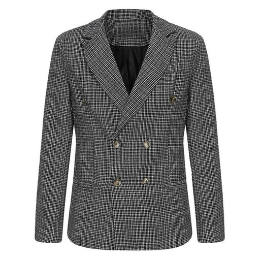 Chaqueta de traje para hombre, elegante, con solapa y detalles de botones - Quierox - Tienda Online