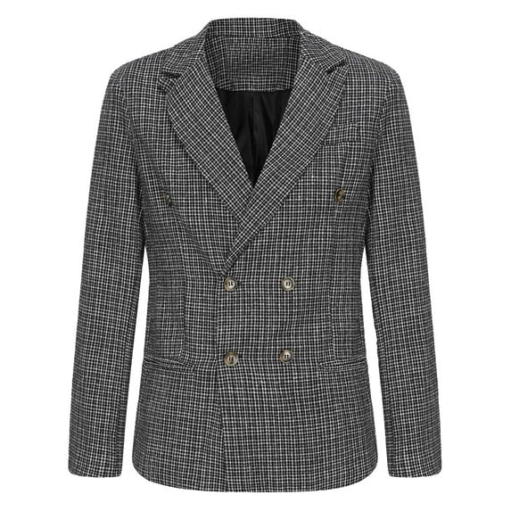 Chaqueta de traje para hombre, elegante, con solapa y detalles de botones - Quierox - Tienda Online